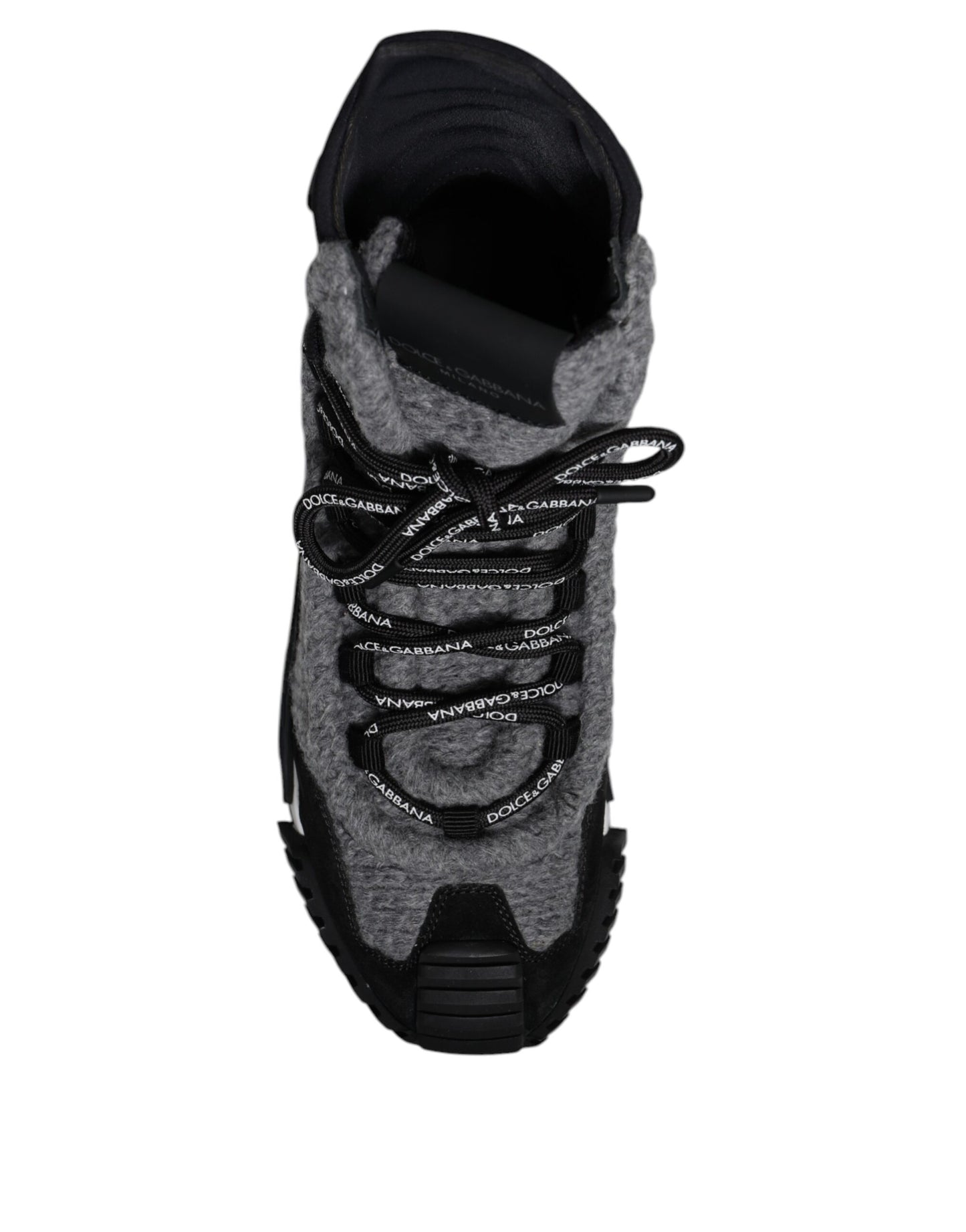 Dolce & Gabbana Gray & Black NS1 High Top Sneaker Boots