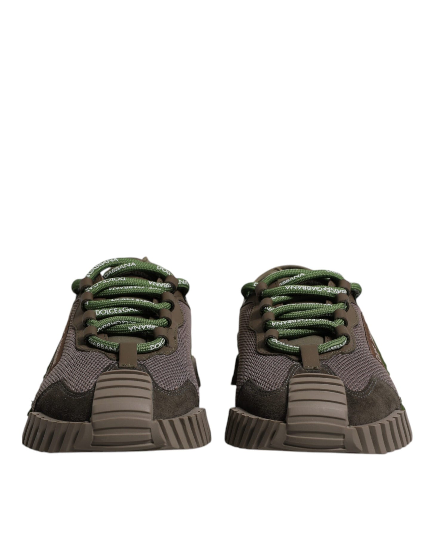 Dolce & Gabbana Army Green Low Top NS1 Men Sneakers