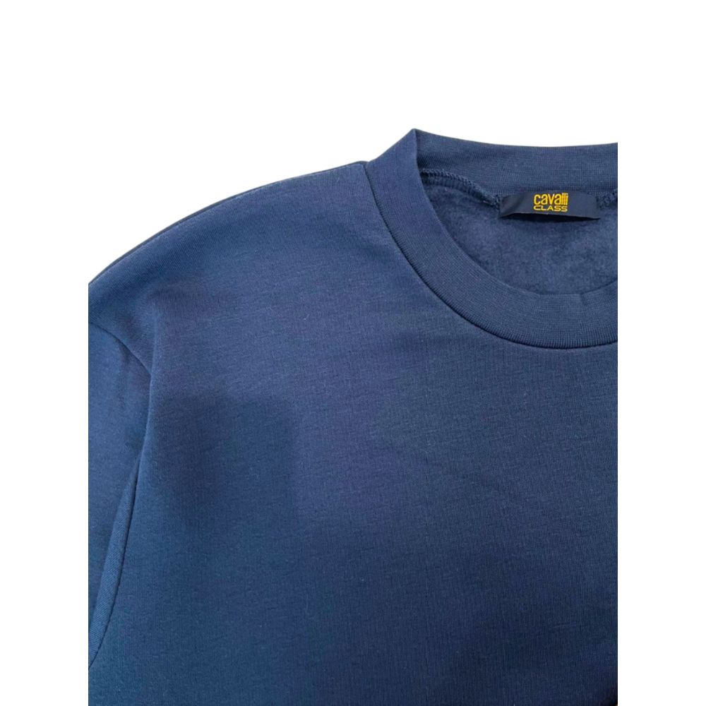 Cavalli Class Blue Men's Fleece Hoodie