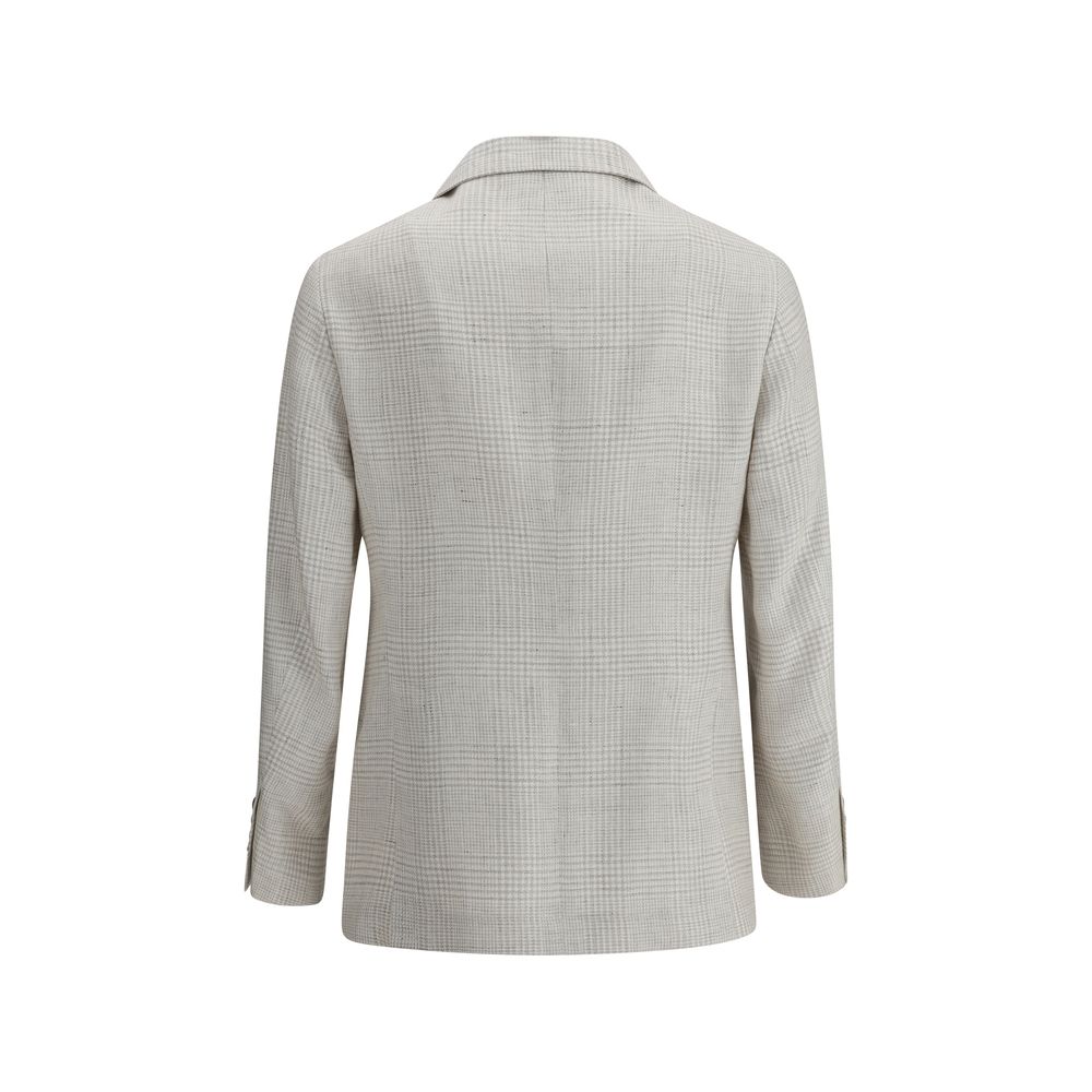 Brunello Cucinelli Single-breasted Check Blazer