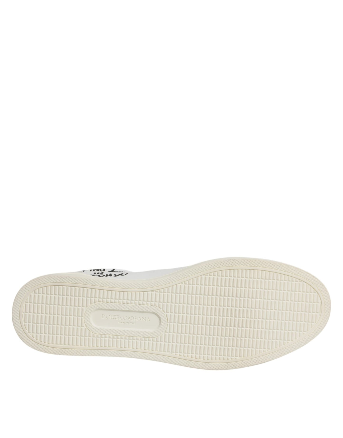 Dolce & Gabbana White Leather Milano Low Top Sneakers