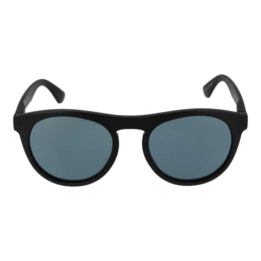 Serengeti Black Unisex Sunglasses – Chic Panto Frame with Blue Lenses, 53mm