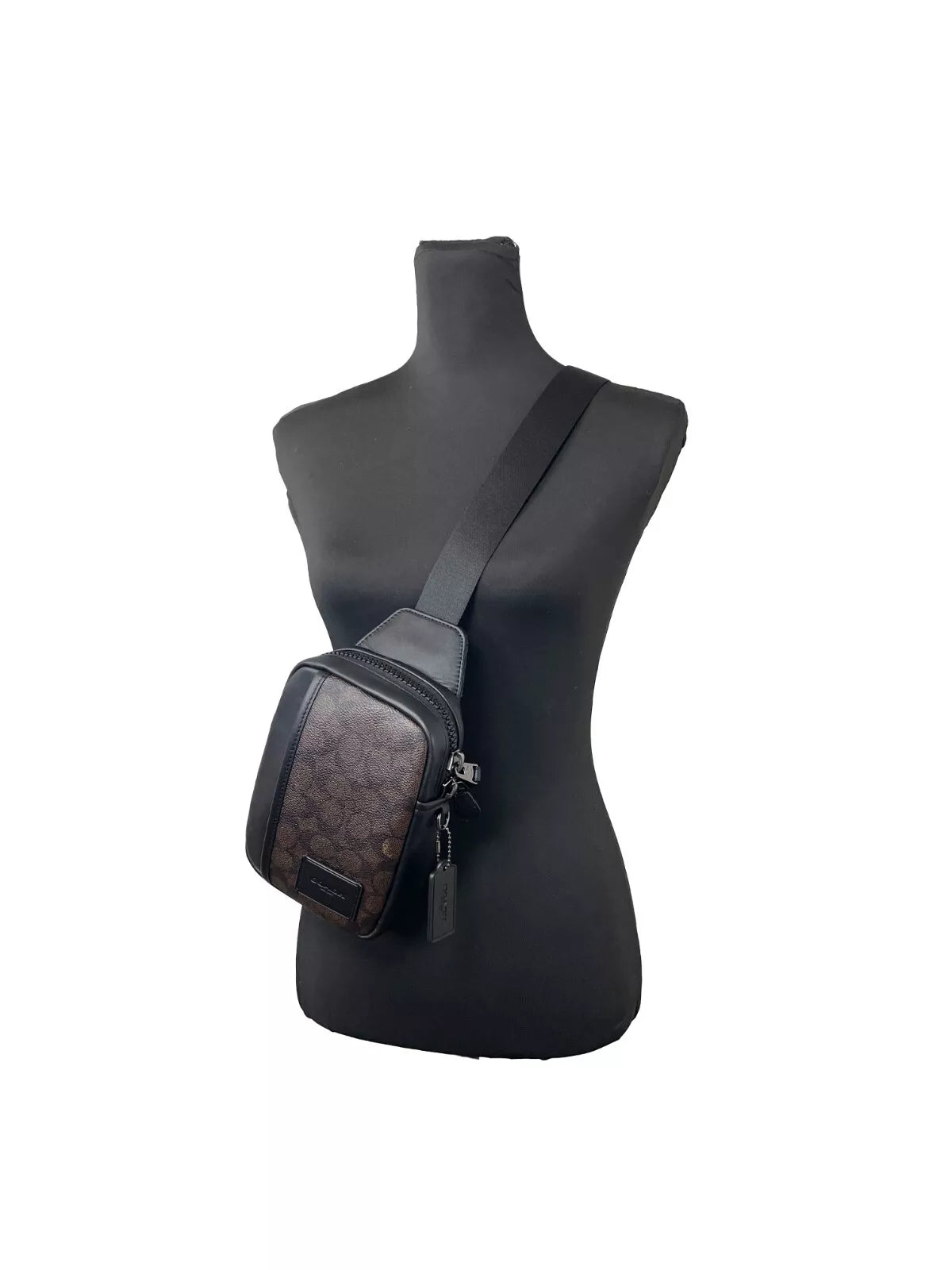 COACH Edge L Pack Backpack Sling Bag Black Walnut