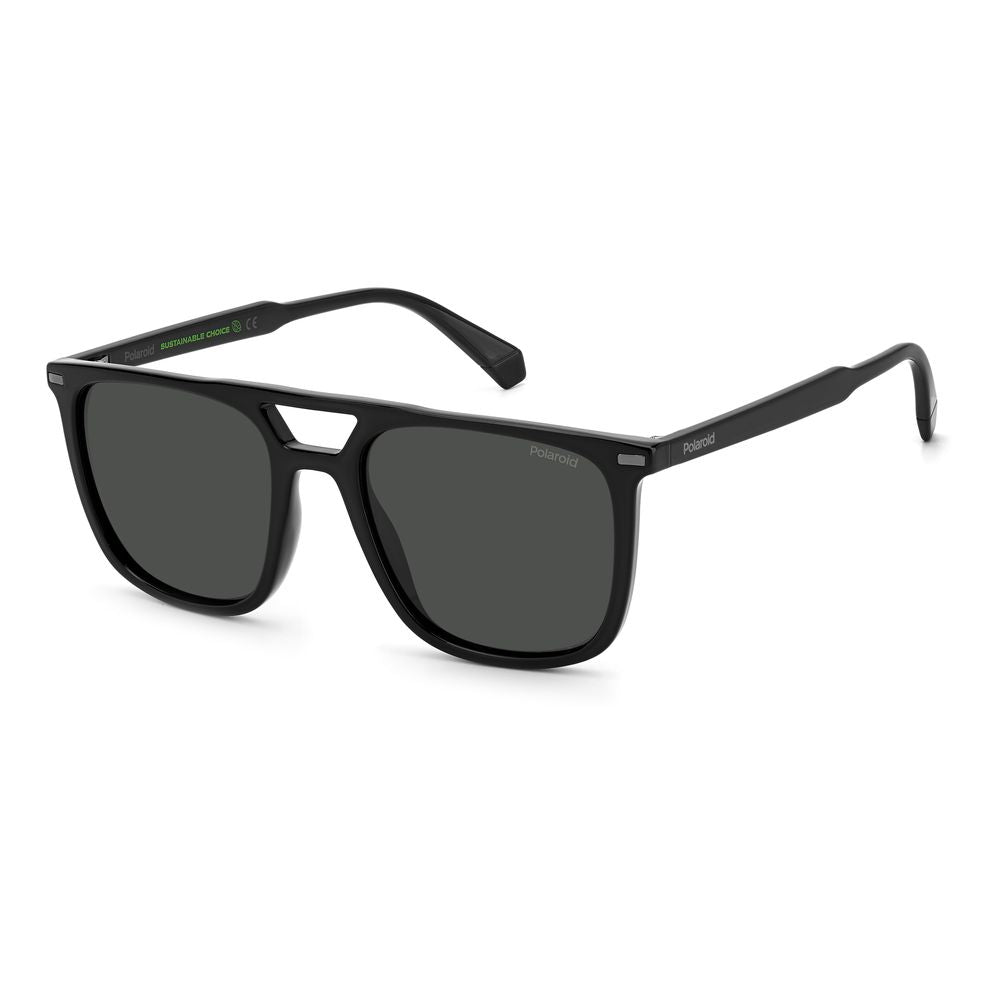 Polaroid Black Polyester Polyester-Polyester Sunglasses