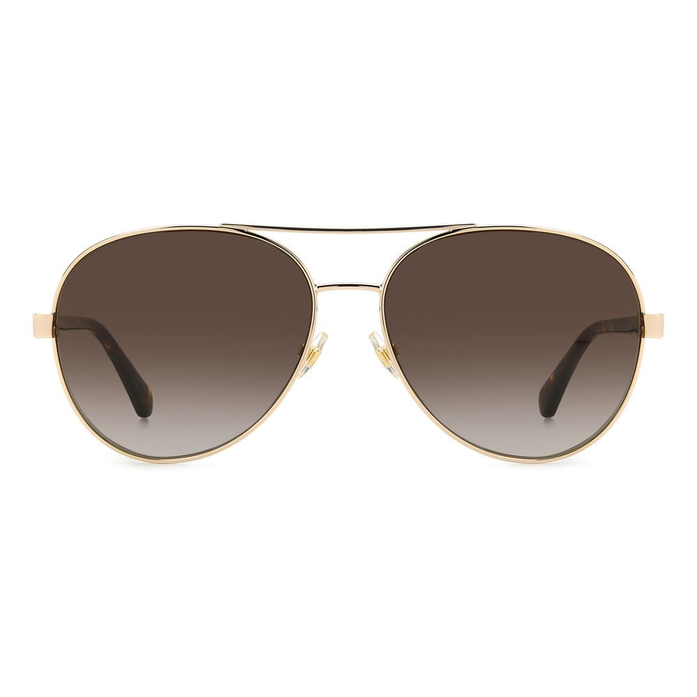 Kate Spade Women’s Gold Metal Sunglasses – Chic Oversized Style, 58mm