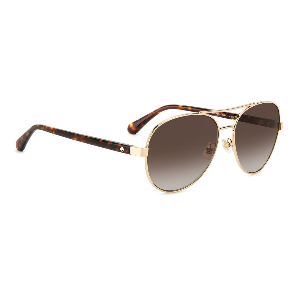 Kate Spade Women’s Gold Metal Sunglasses – Chic Oversized Style, 58mm