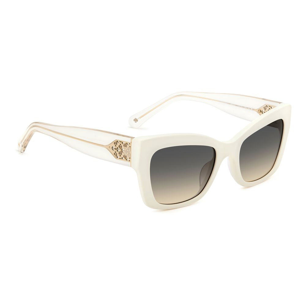Kate Spade Women's White Acetate Sunglasses - Valeria Style, 53mm