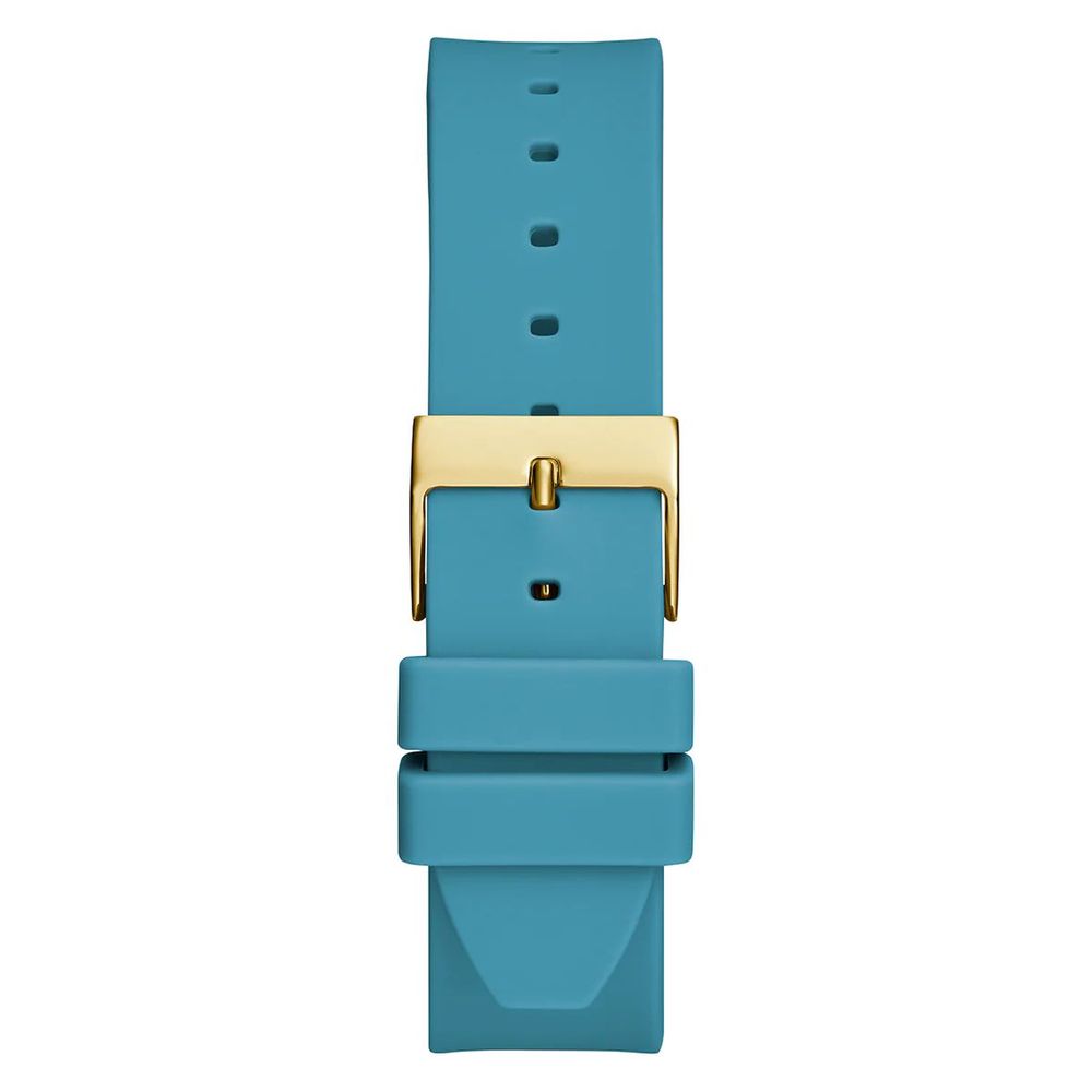 Guess Women’s Watch, Analog Dial, Blue Silicone Strap