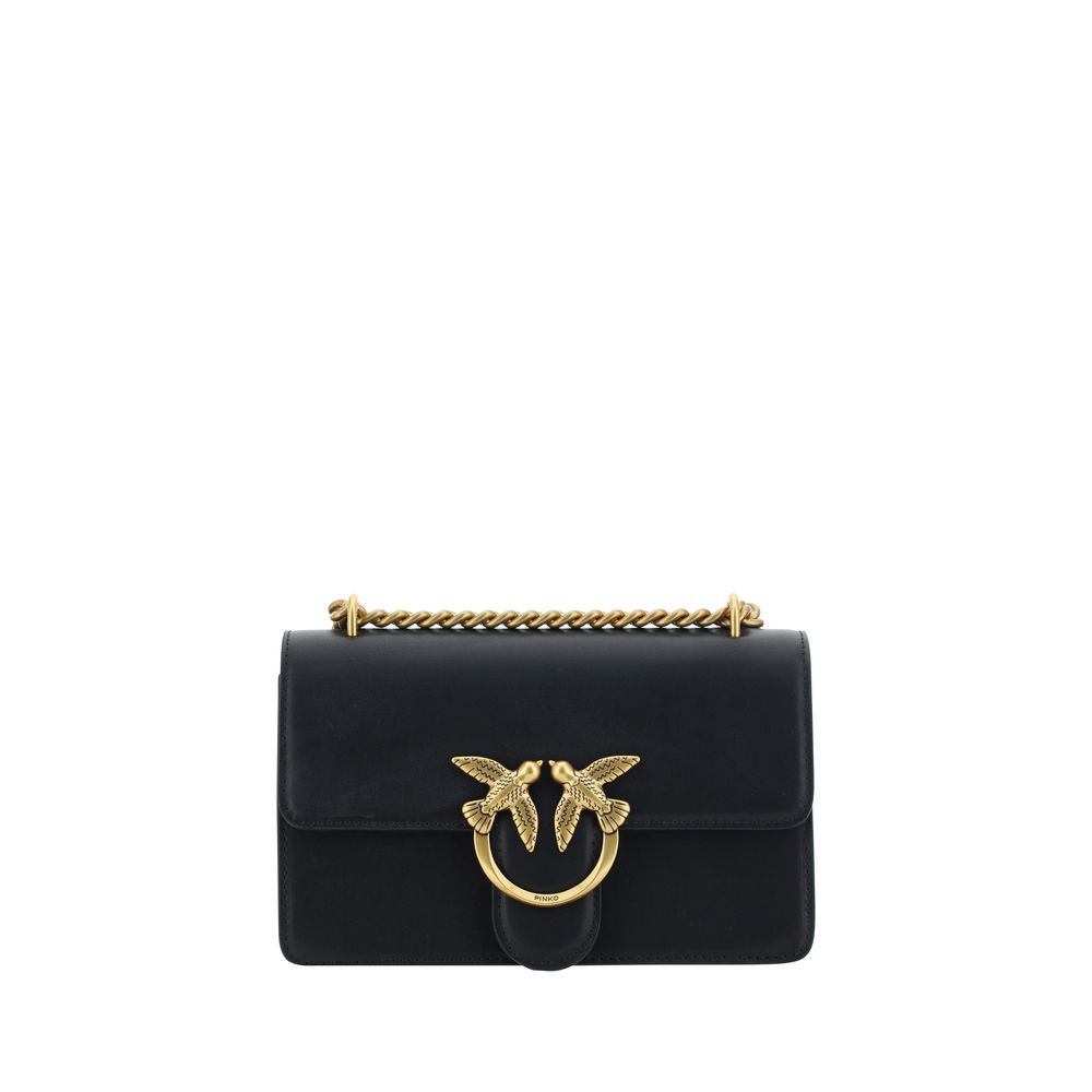 PINKO Love One Mini Shoulder Bag - Elegant Calfskin Design