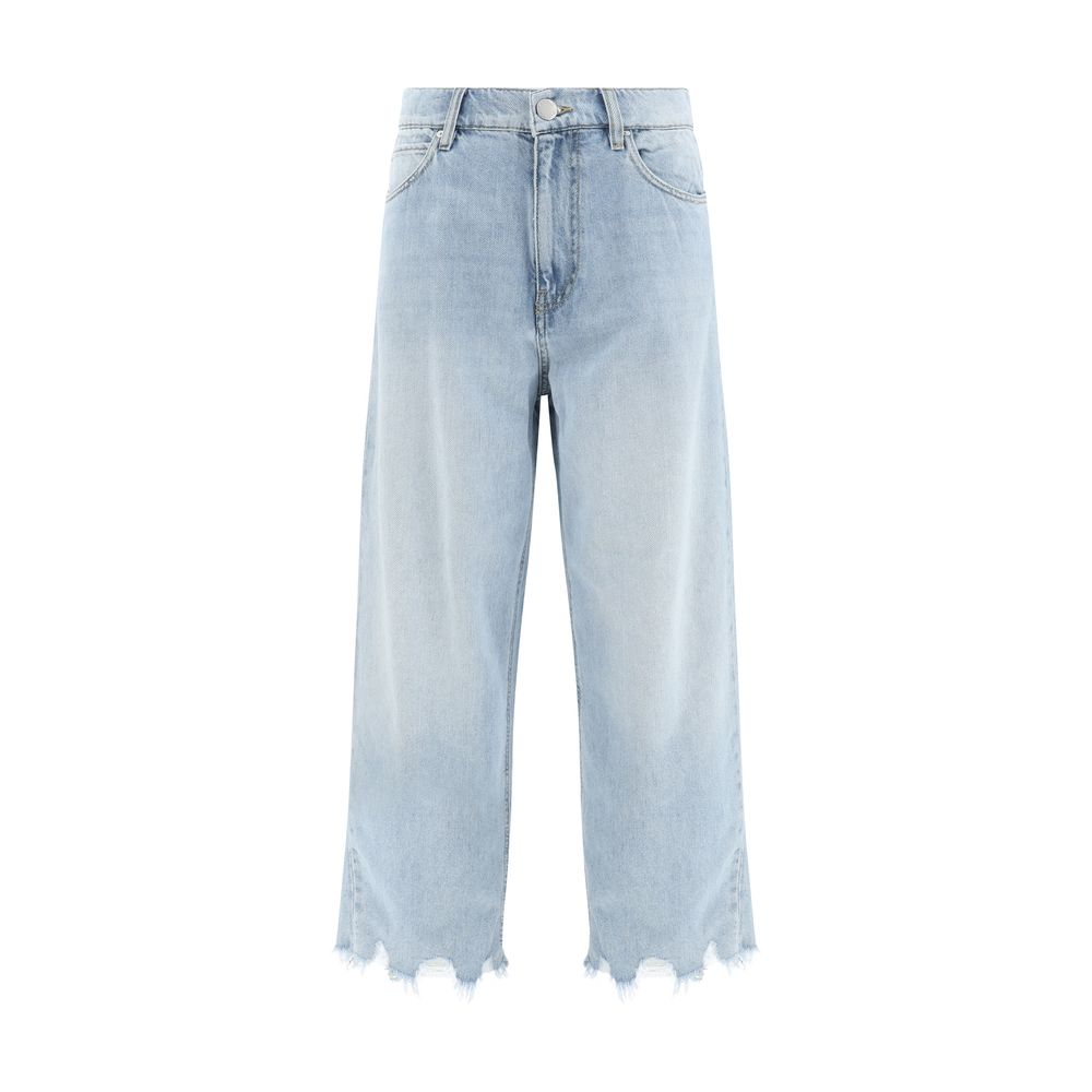 PINKO Ripped Hem Jeans