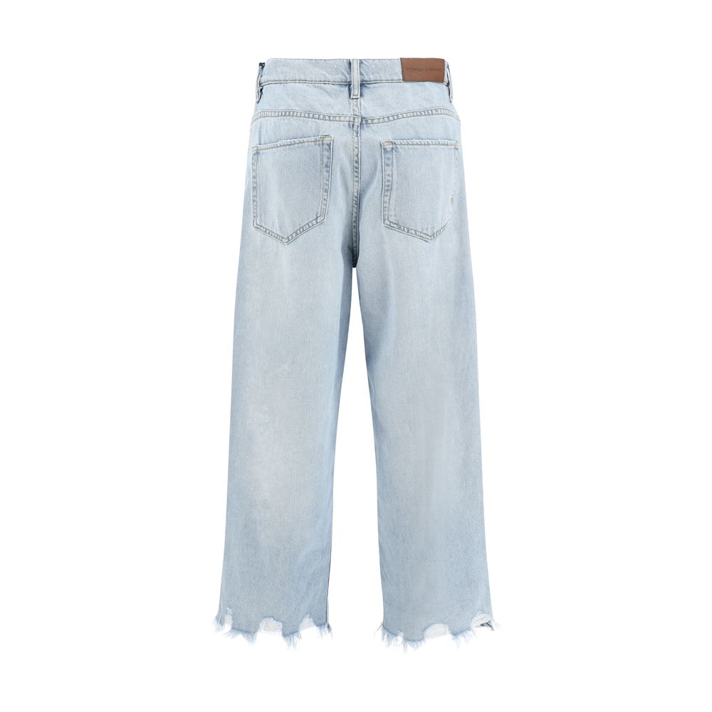 PINKO Ripped Hem Jeans