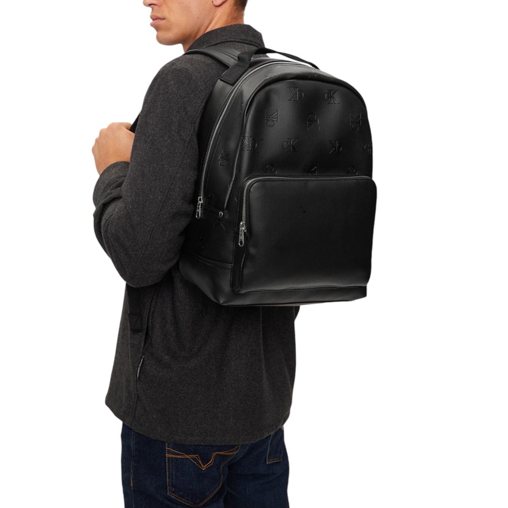Calvin Klein Jeans Black Polyethylene Backpack for Men