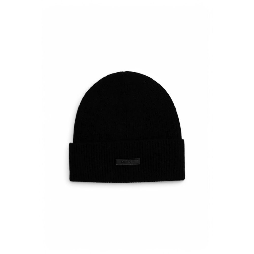 Calvin Klein Black Cashmere Baseball Hat