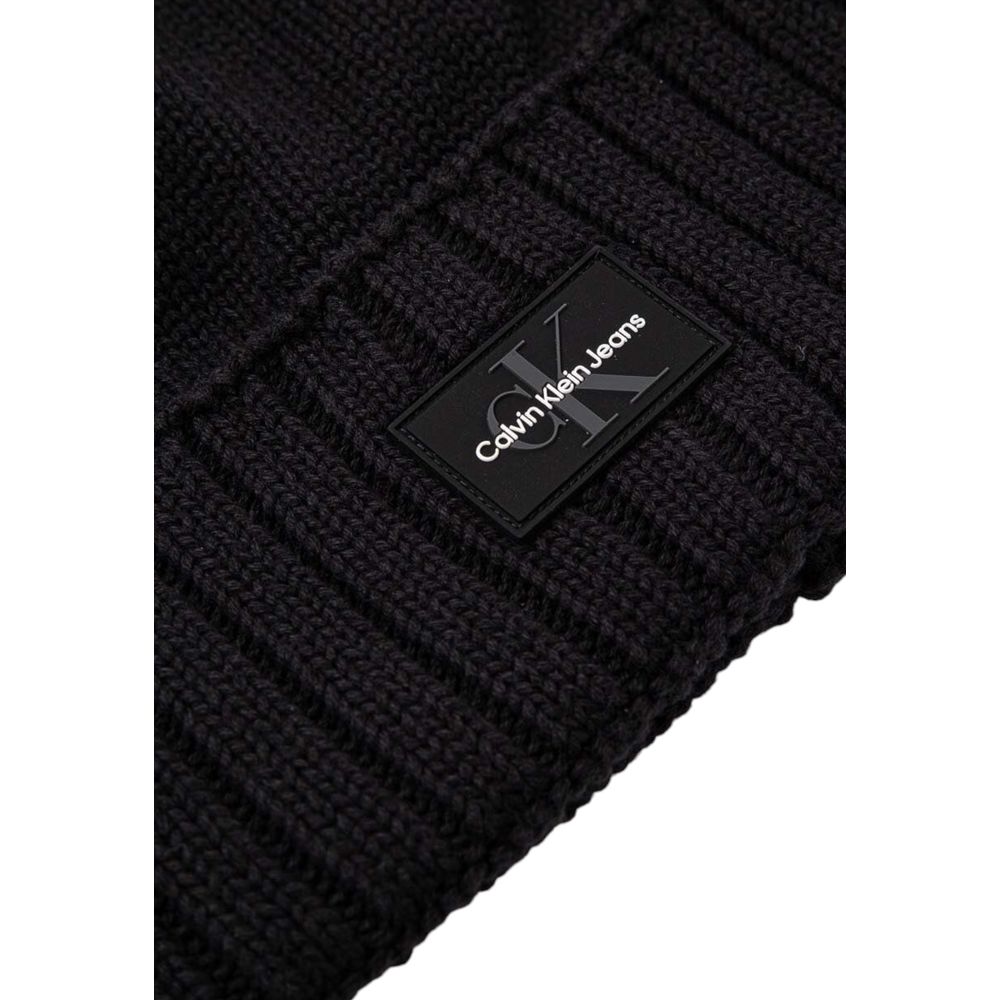 Calvin Klein Jeans Mono Logo Patch Beanie for Men