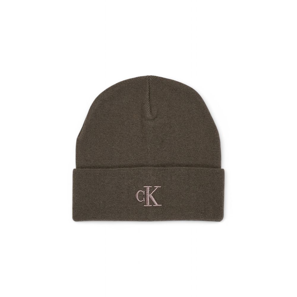 Calvin Klein Jeans Gray Wool Beanie Hat