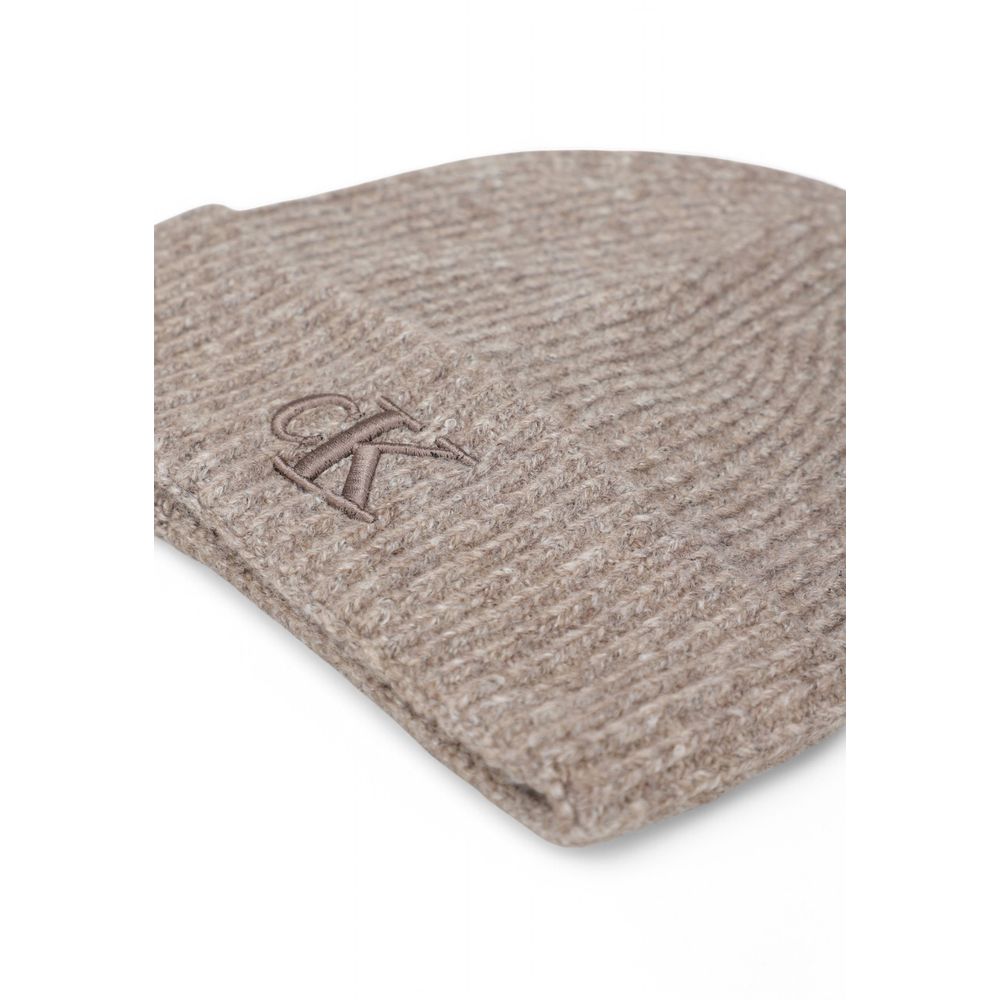 Calvin Klein Brown Marabou Cap