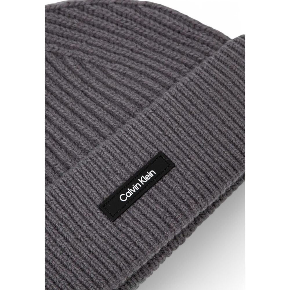 Calvin Klein Classic Cotton Rib Beanie for Men