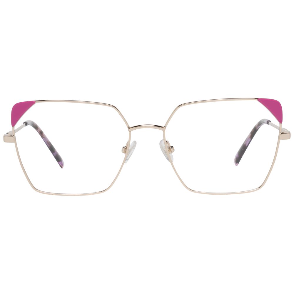 Emilio Pucci Women’s Optical Frames – Rose Gold Full-Rim, 55mm