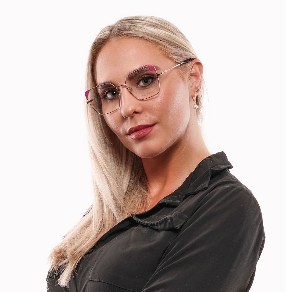 Emilio Pucci Women’s Optical Frames – Rose Gold Full-Rim, 55mm