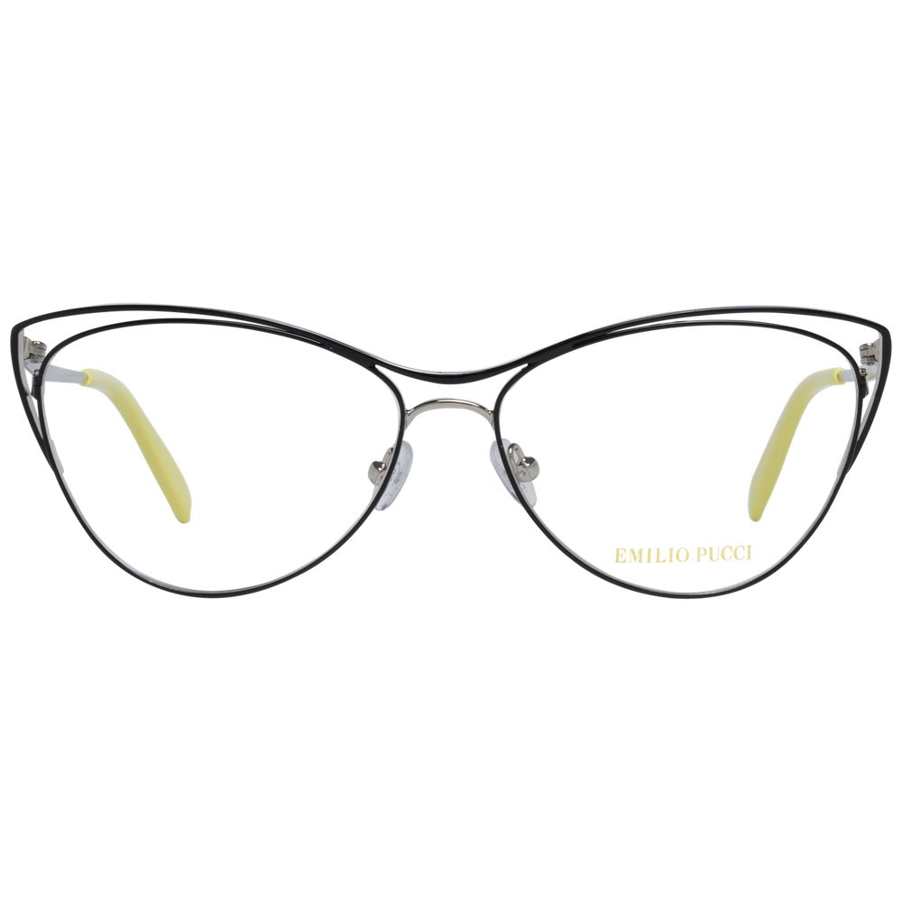 Emilio Pucci Women’s Optical Frames – Black Square Full-Rim, 56mm