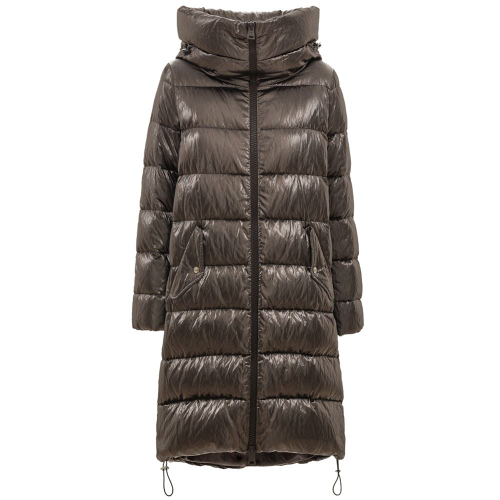 Herno Silver Hooded Padded Coat - Essential Outerwear for Every Occasion