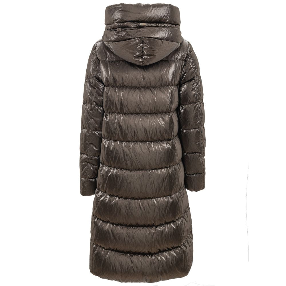 Herno Silver Hooded Padded Coat - Essential Outerwear for Every Occasion