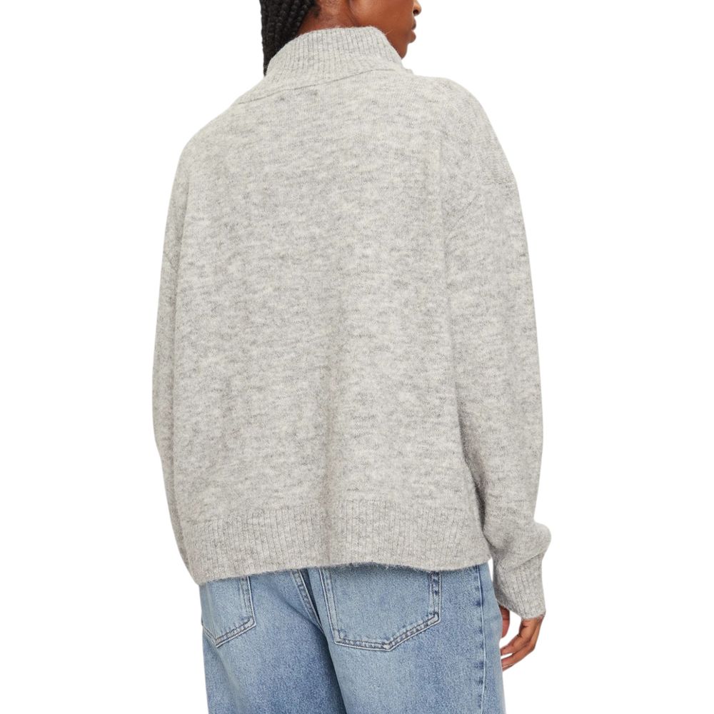 Calvin Klein Jeans Gray Half-Zip Jumper for Women
