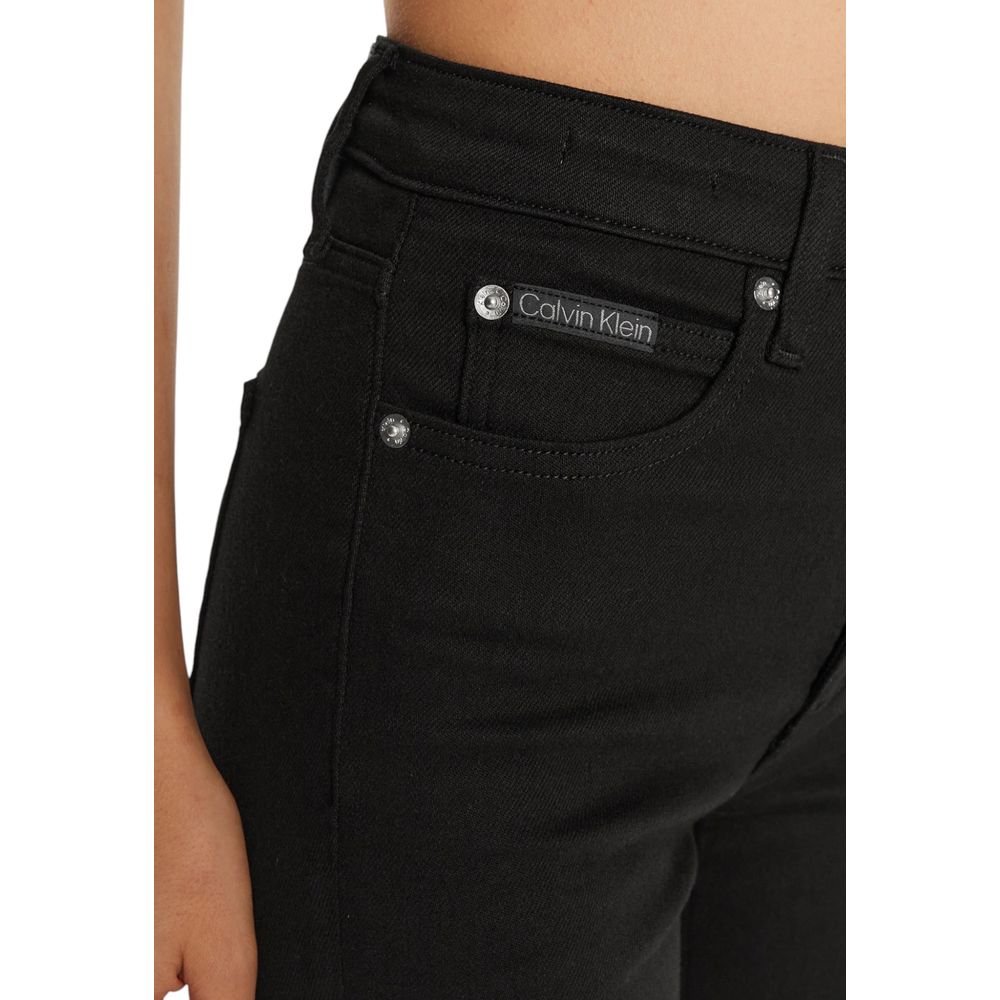 Calvin Klein Jeans Black Cotton High Rise Skinny Jeans