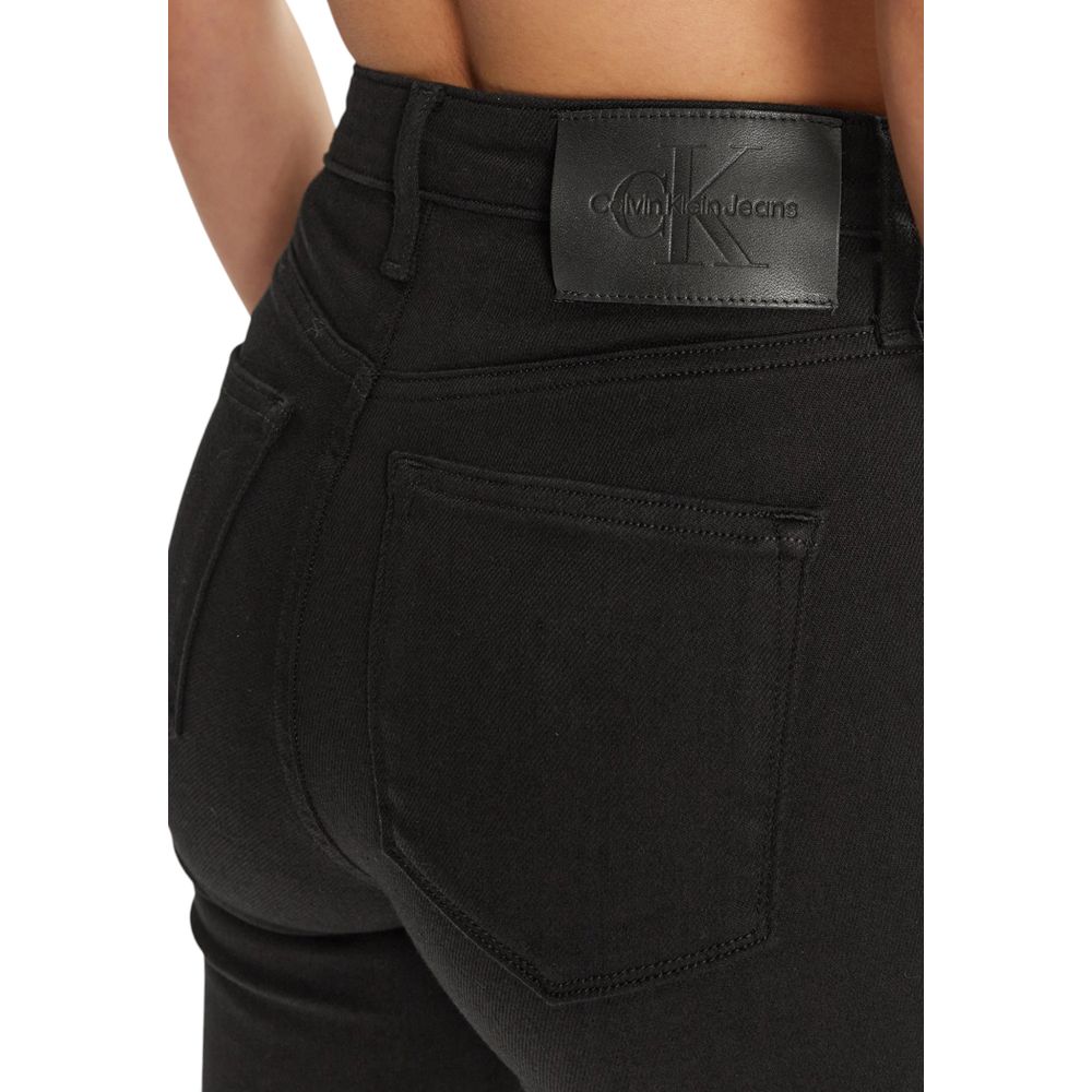 Calvin Klein Jeans Black Cotton High Rise Skinny Jeans