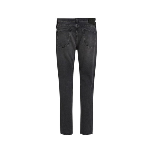Calvin Klein Jeans Men's Black Slim Straight Cotton Jeans