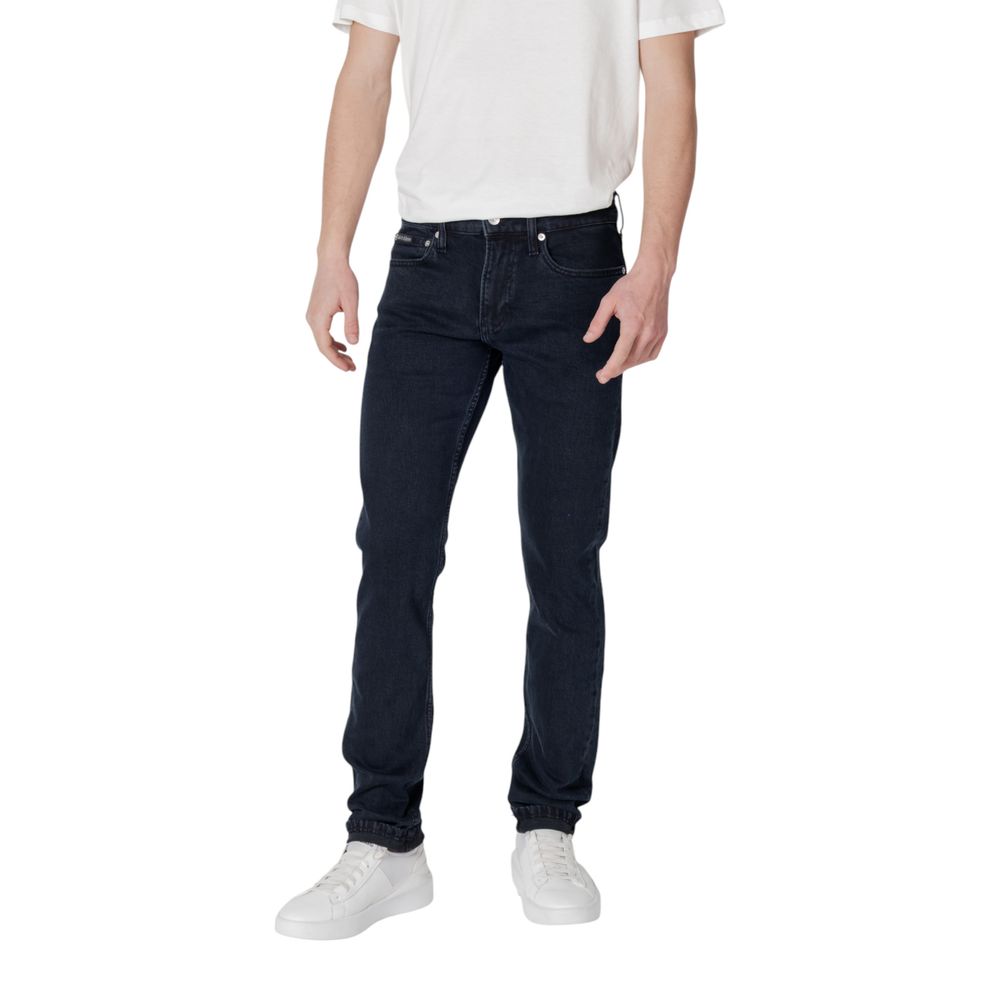 Calvin Klein Jeans Men's Blue Slim Fit Cotton Jeans