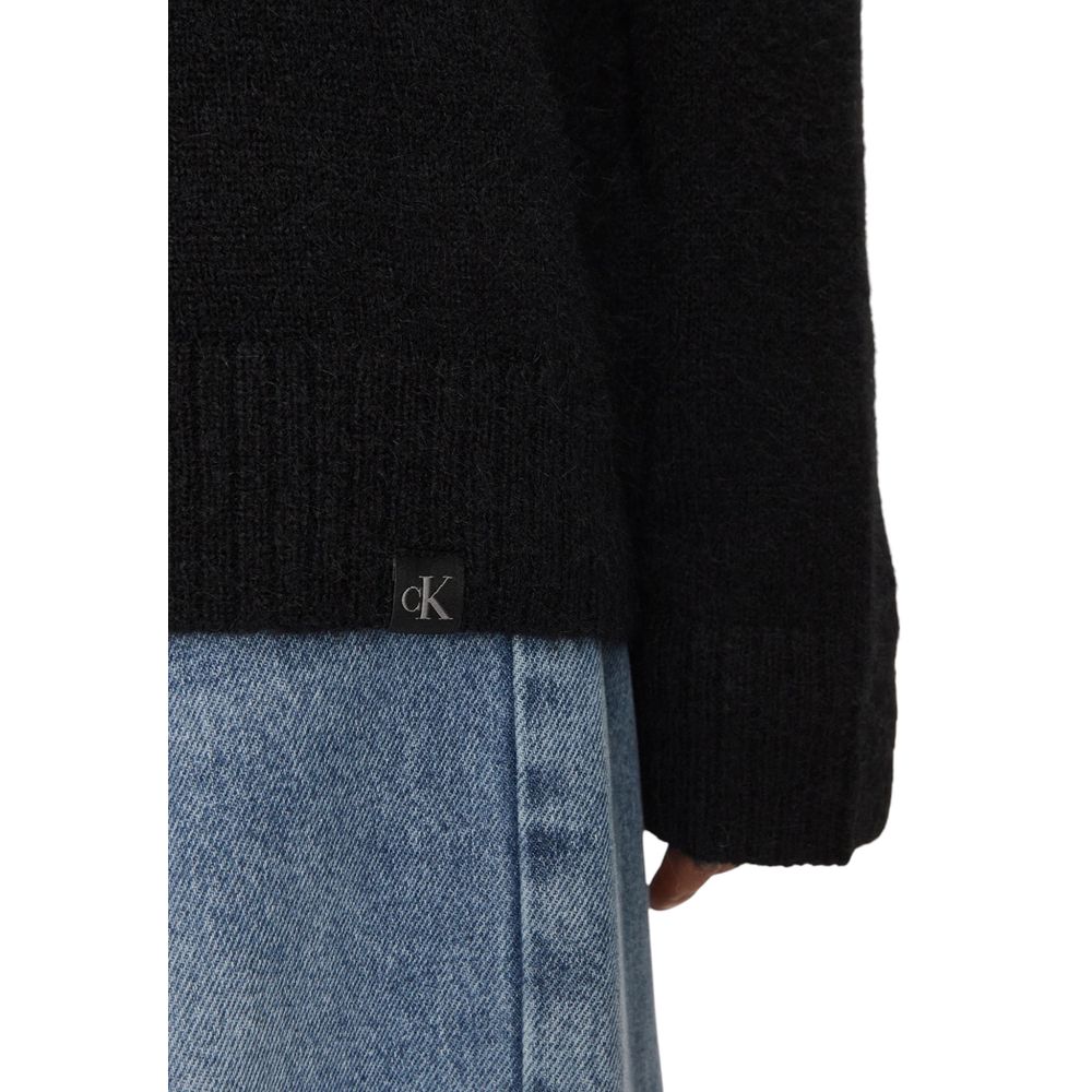 Calvin Klein Jeans Black Loose Fit Knit Jumper for Women