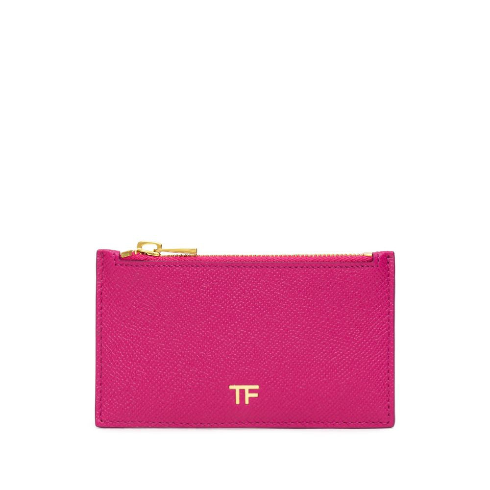Tom Ford Fuchsia Leather Wallet - Stylish Card Holder