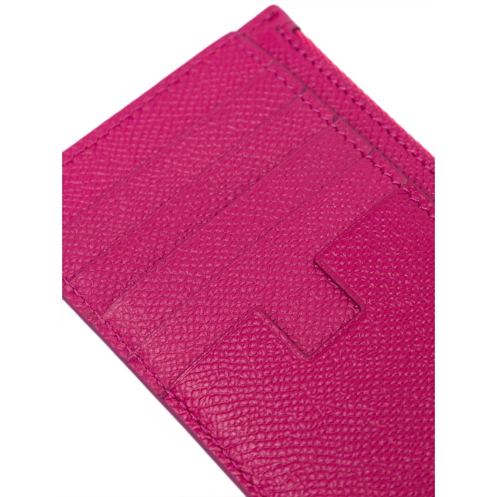 Tom Ford Fuchsia Leather Wallet - Stylish Card Holder