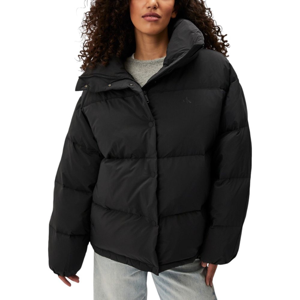 Calvin Klein Jeans Black Oversized Puffer Jacket for Women