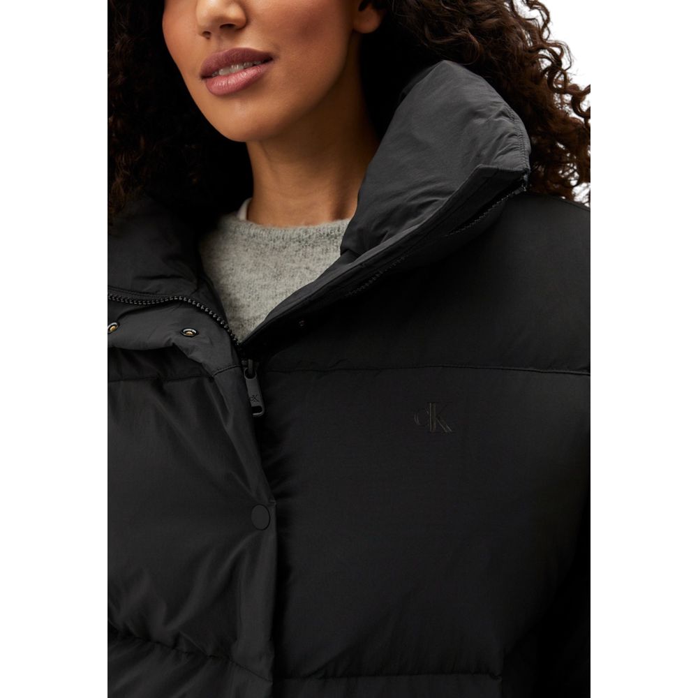 Calvin Klein Jeans Black Oversized Puffer Jacket for Women