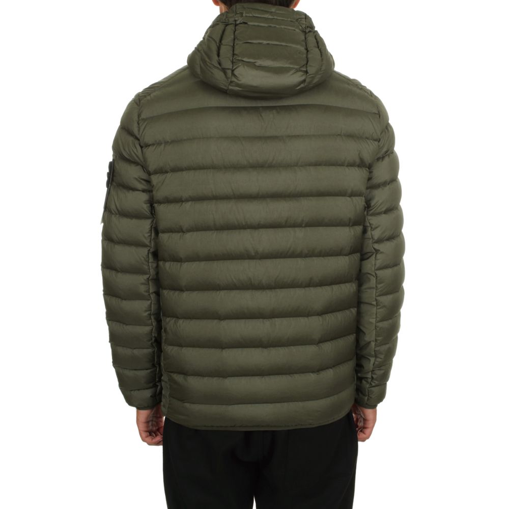 Stone Island Green Nylon Down Jacket