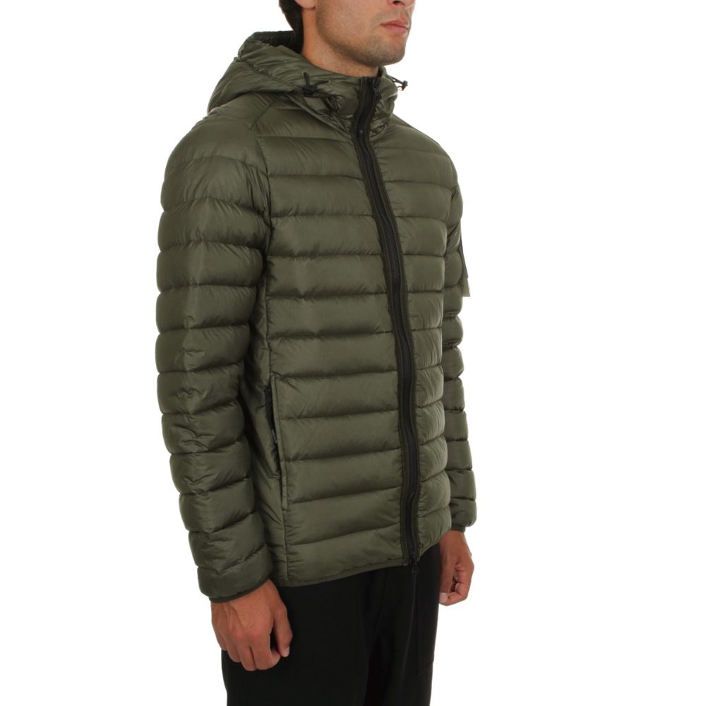 Stone Island Green Nylon Down Jacket