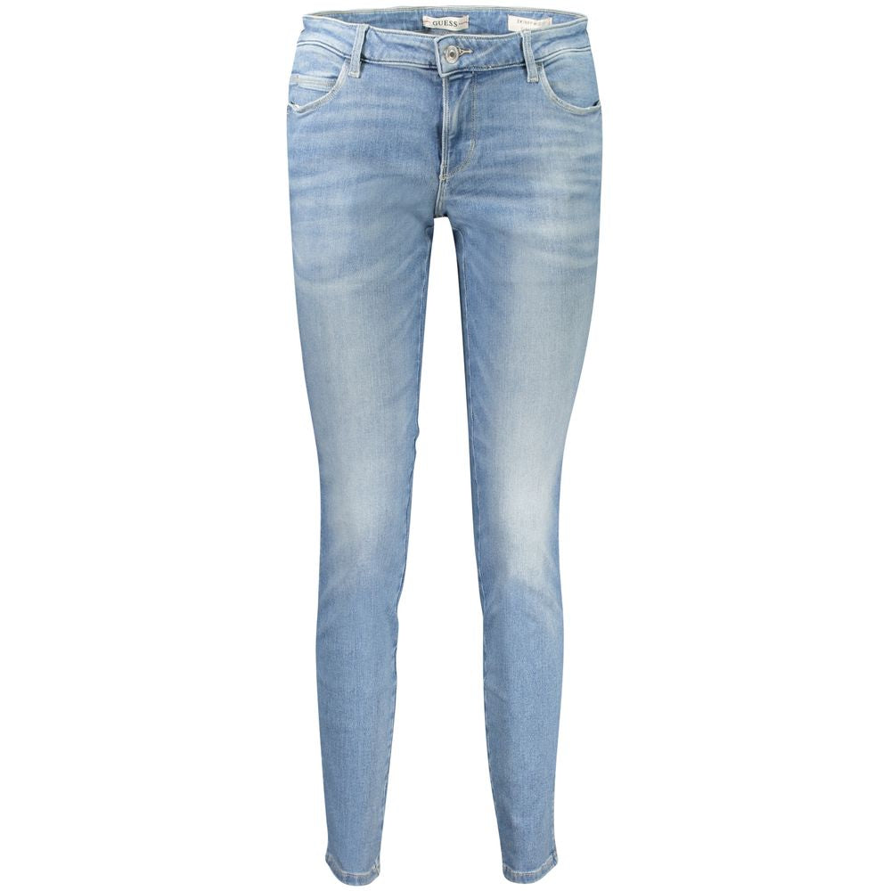 Guess Jeans Light Blue Cotton Skinny Jeans