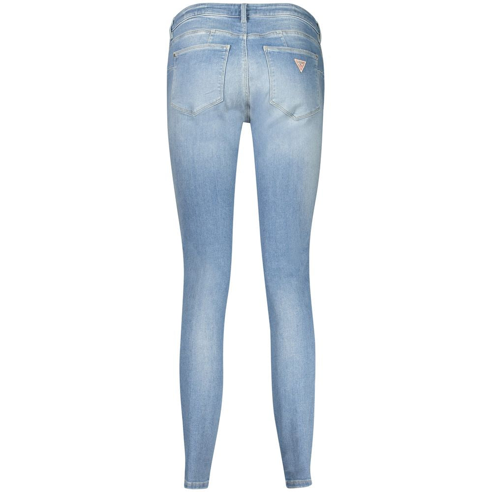 Guess Jeans Light Blue Cotton Skinny Jeans