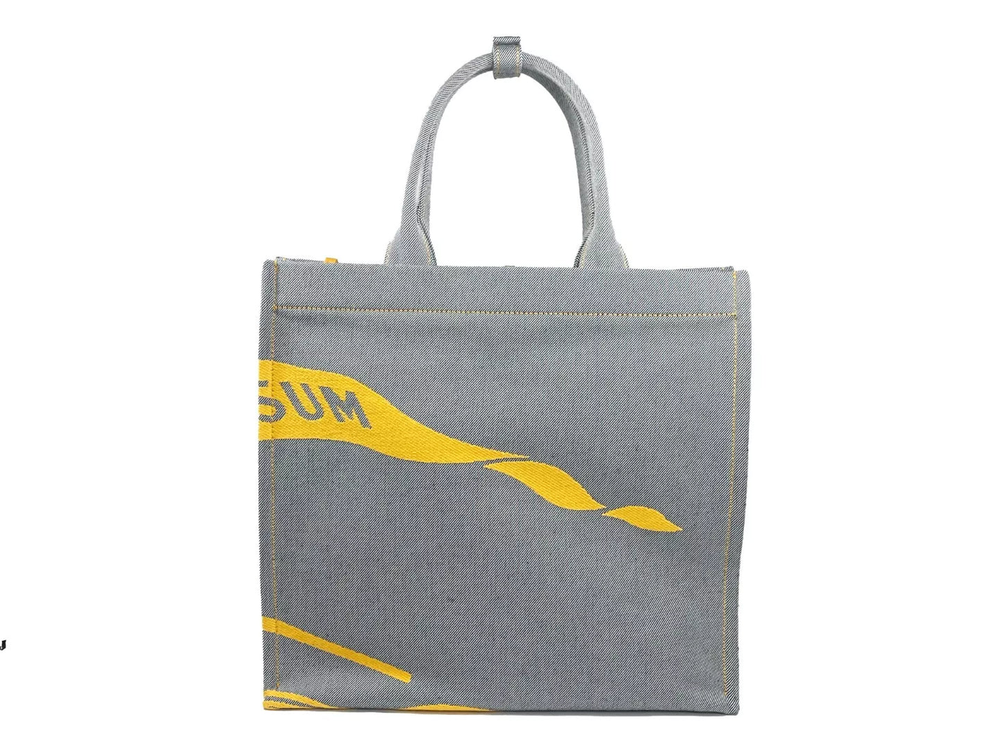 Burberry EKD Canvas Tote Bag with Coin Pouch in Sunflower Gray