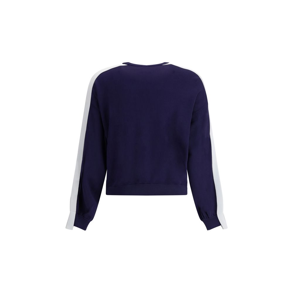 PINKO Blue & White Logo Sweater - Modern Urban Chic