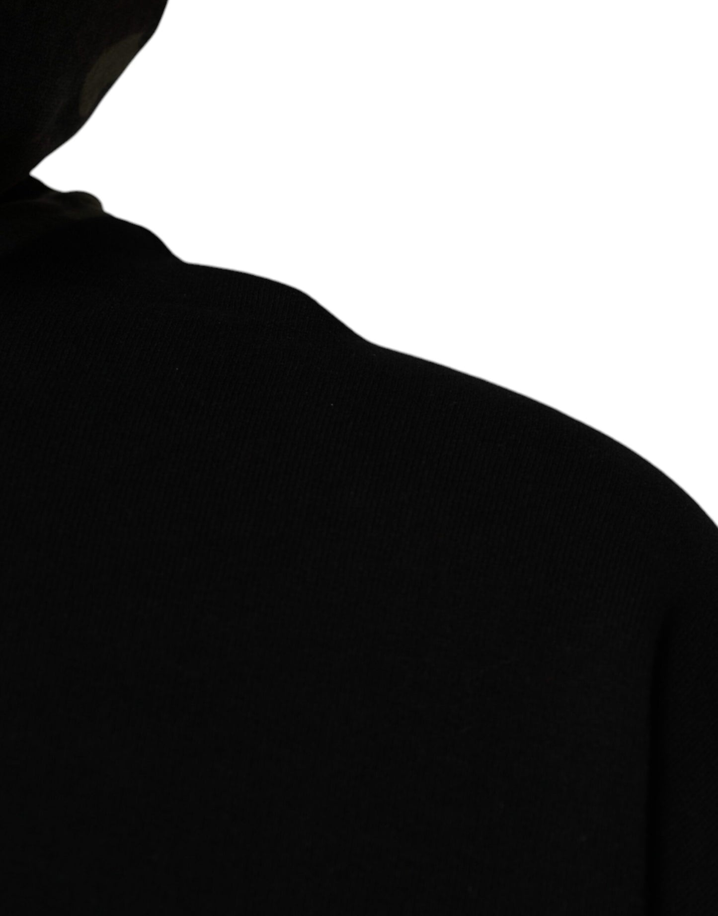 Dolce & Gabbana Black Camouflage Hooded Sweatshirt