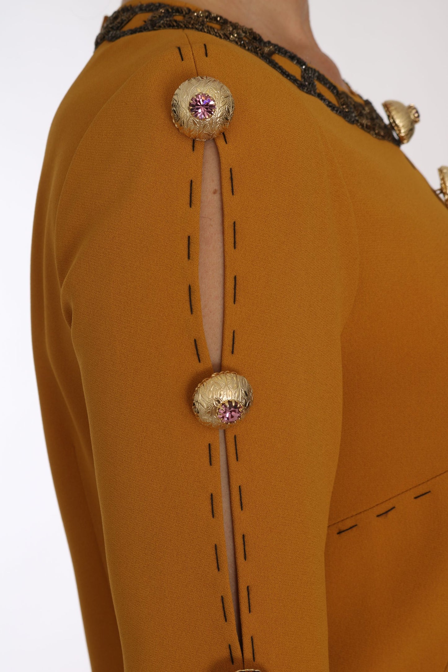 - Crystal Embellished Mini Dress - Luxe Charm