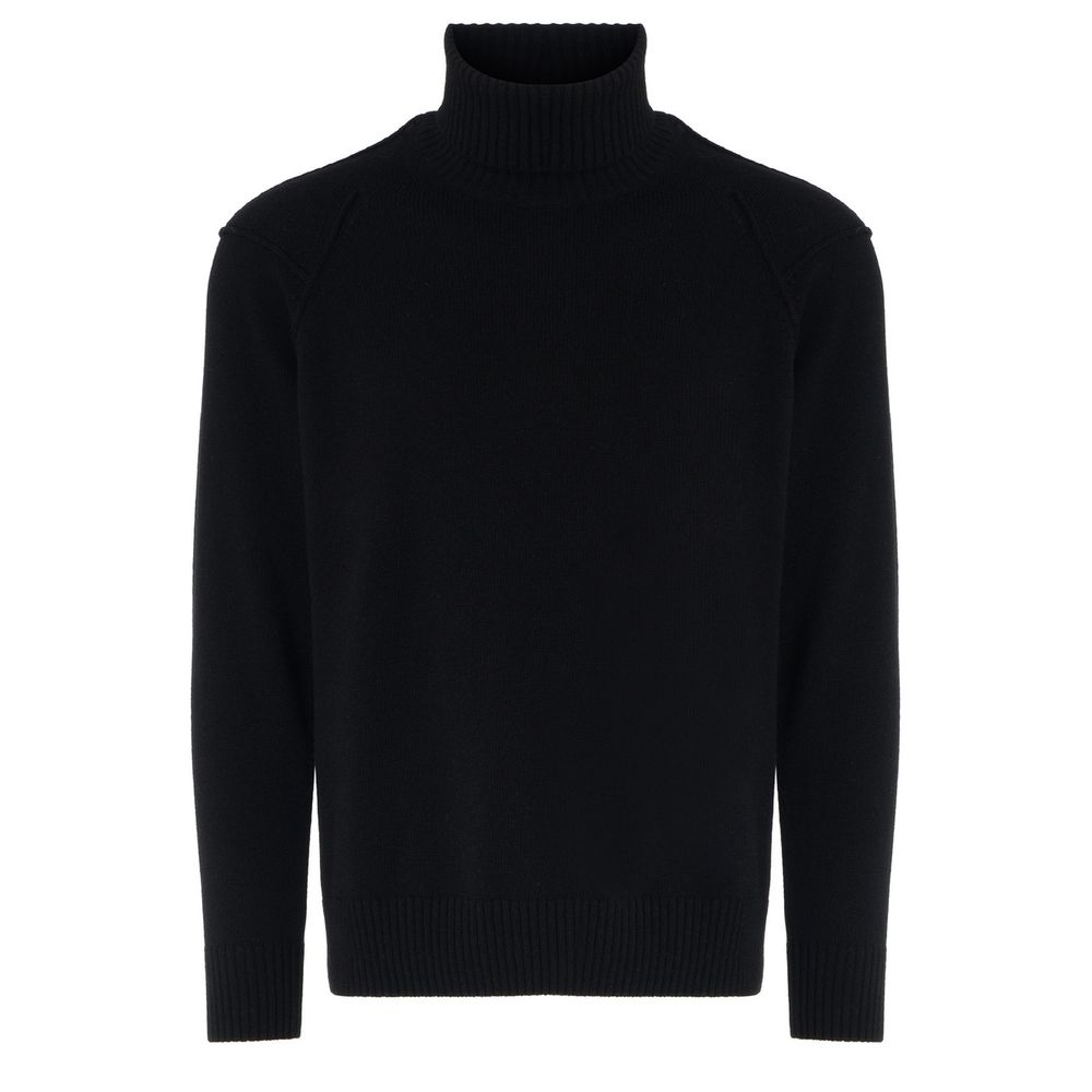 C.P. Company Black Wool Turtleneck Sweater for Men