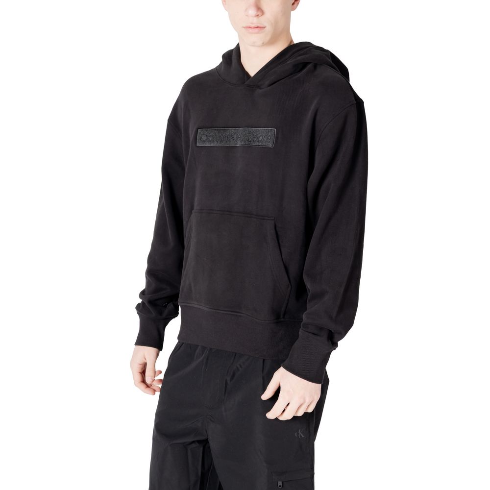 Calvin Klein Jeans Black Cotton Hoodie
