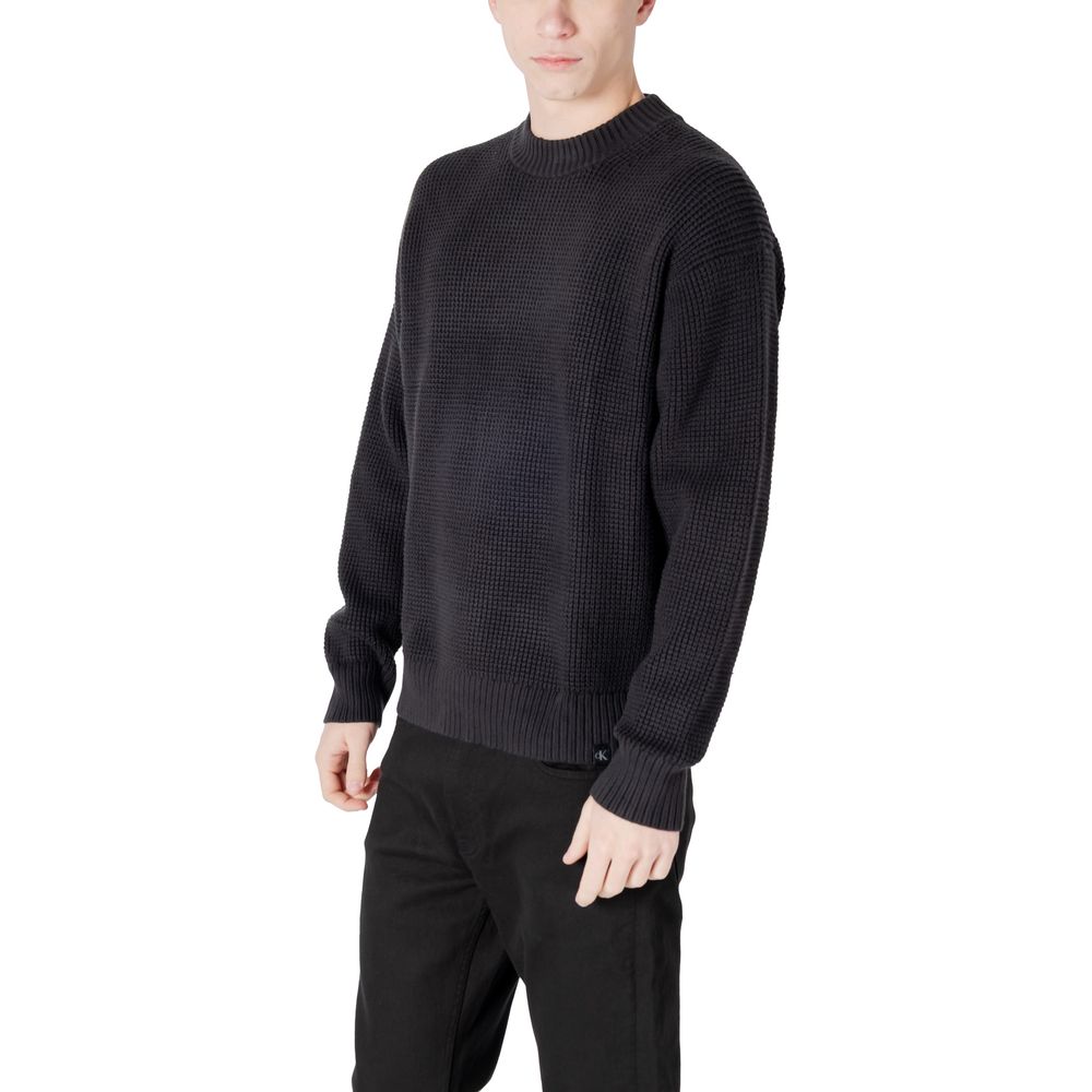 Calvin Klein Jeans Black Organic Cotton Chunky Jumper