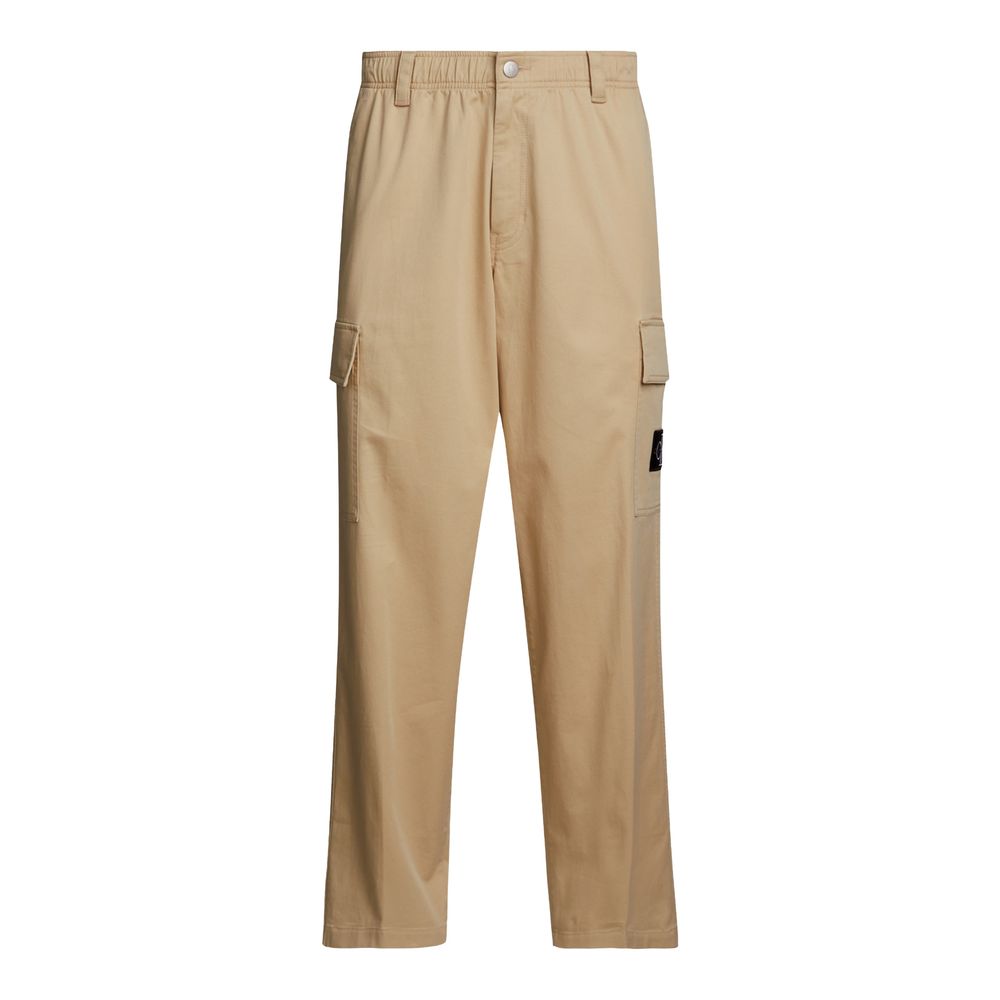 Calvin Klein Beige Cotton Jeans & Pant for Men