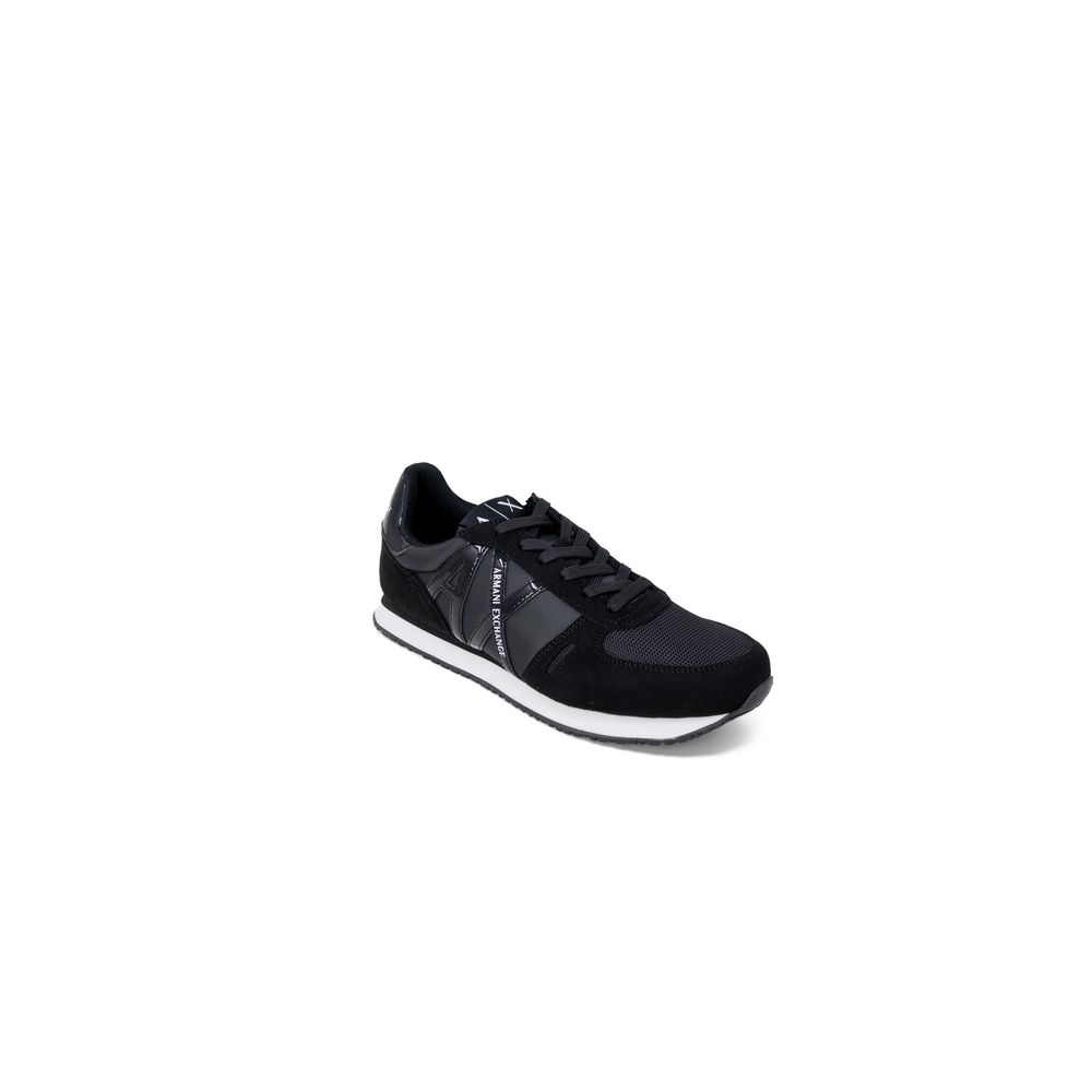 Armani Exchange Black Polyester Sneaker - Urban Style Redefined