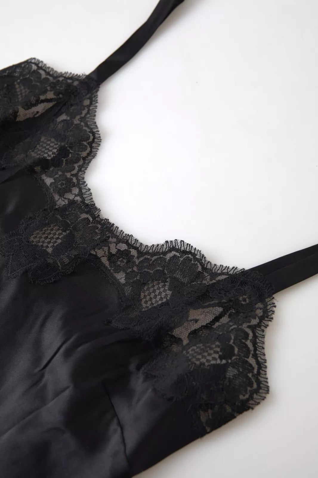 Sultry Black Silk Camisole Top by Dolce & Gabbana